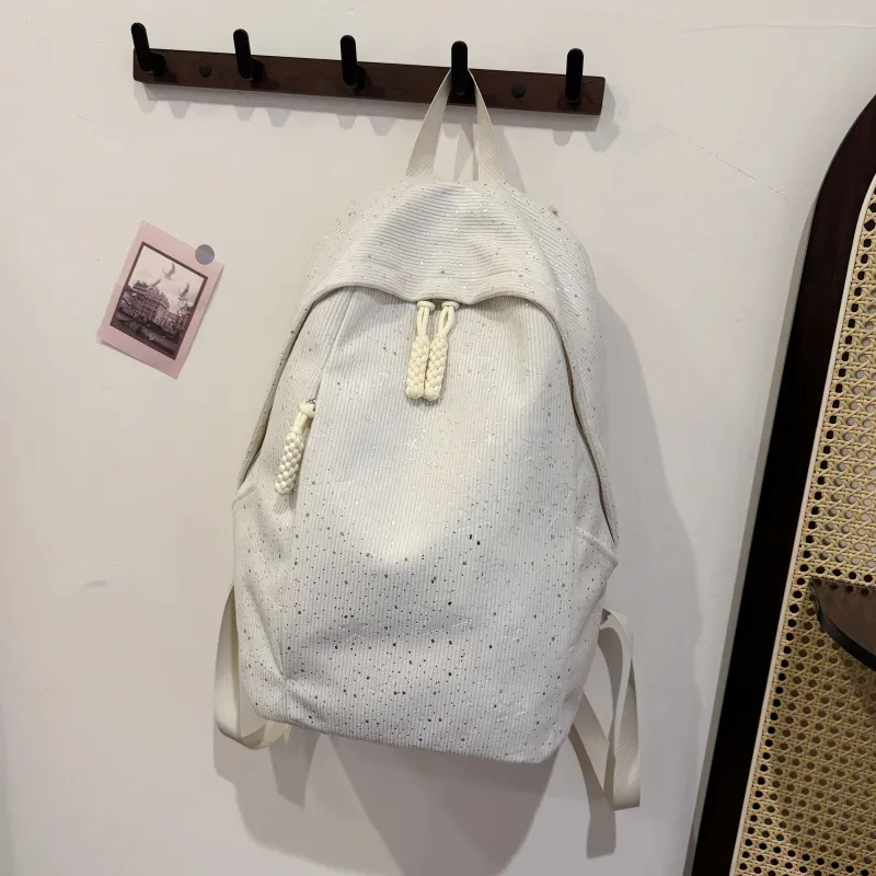 GEERDUN Corduroy Backpack Regular Women's Multicolor-1