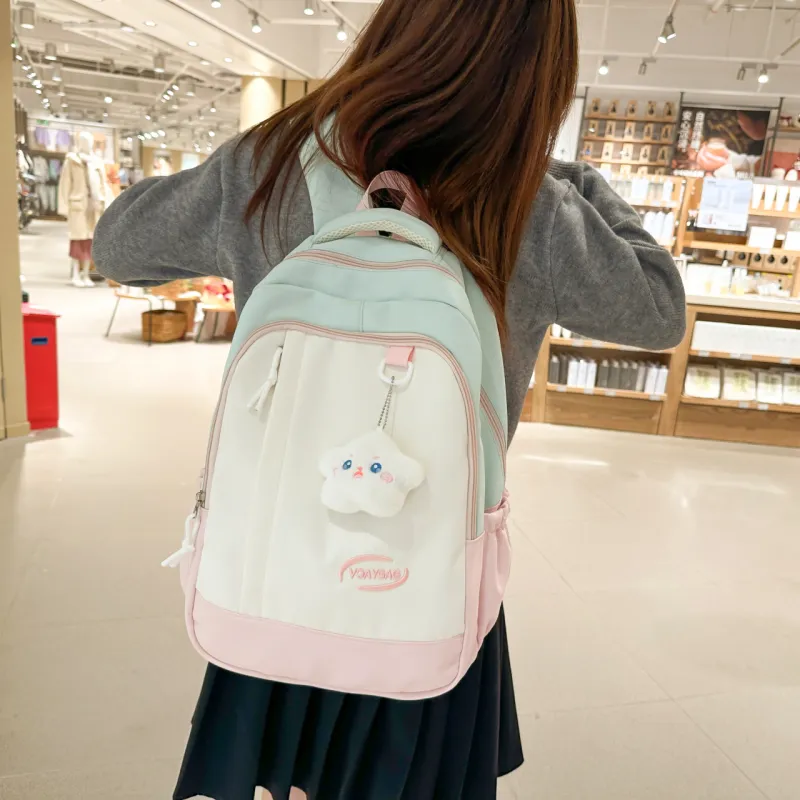GEERDUN Nylon Backpack Unisex Multicolor-4