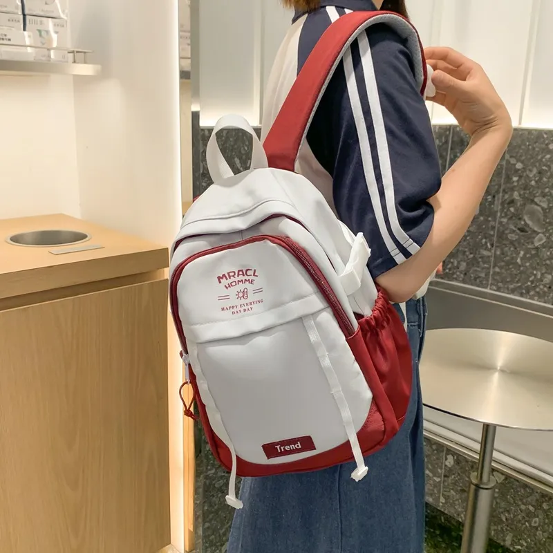 GEERDUN Nylon Backpack Women's Black/Blue/Red/Gray/Purple/Khaki-7
