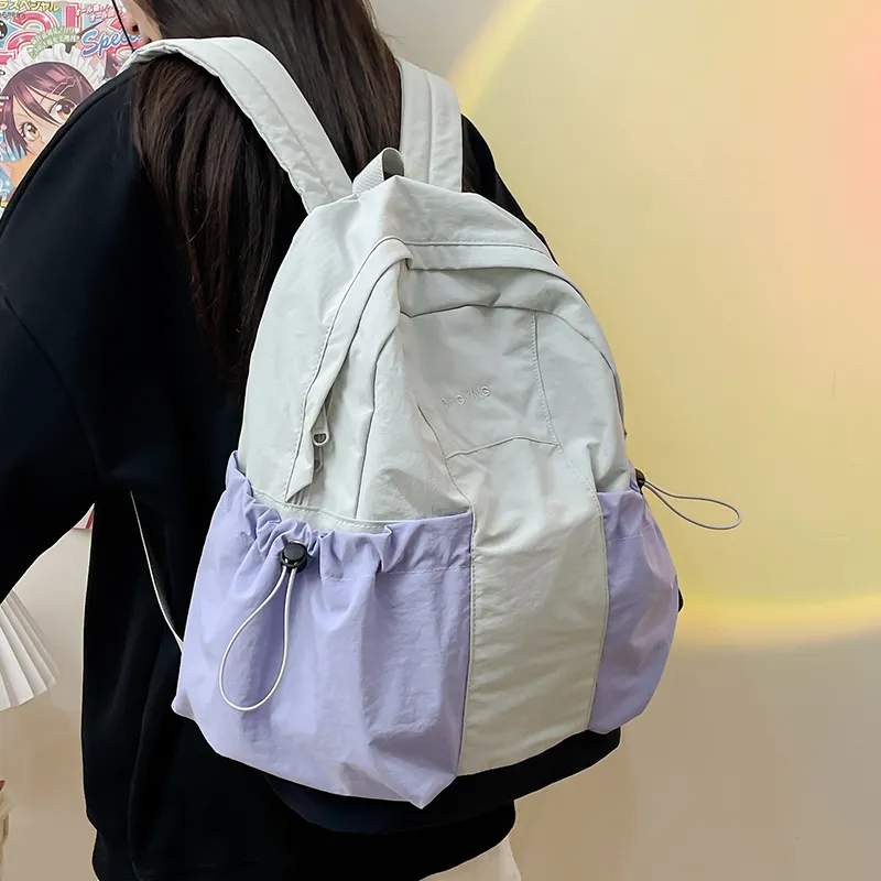GEERDUN Nylon Backpack Unisex Multicolor-3
