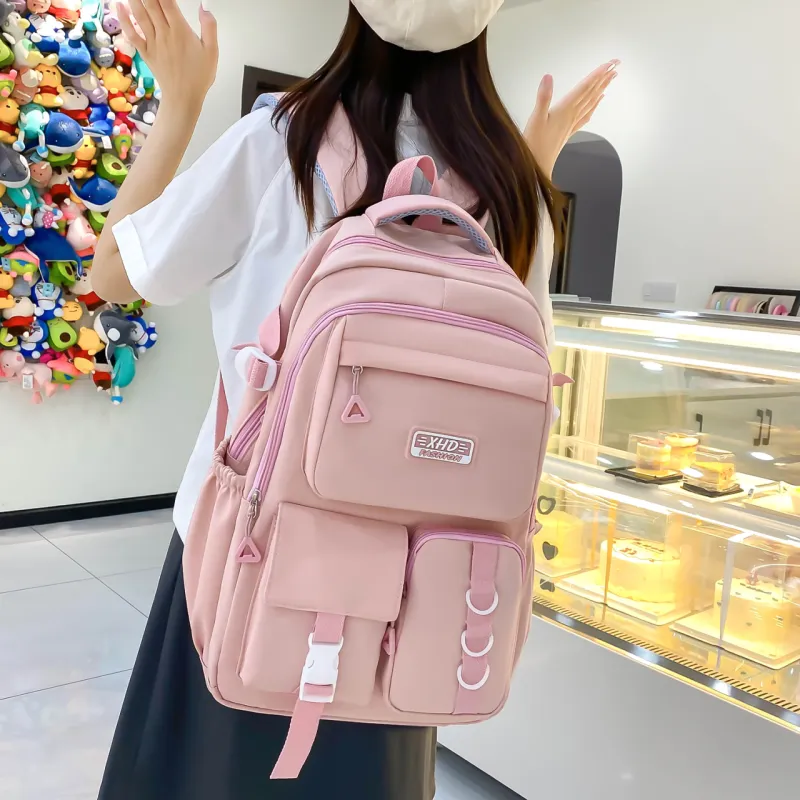 GEERDUN Nylon Backpack Unisex Multicolor-12
