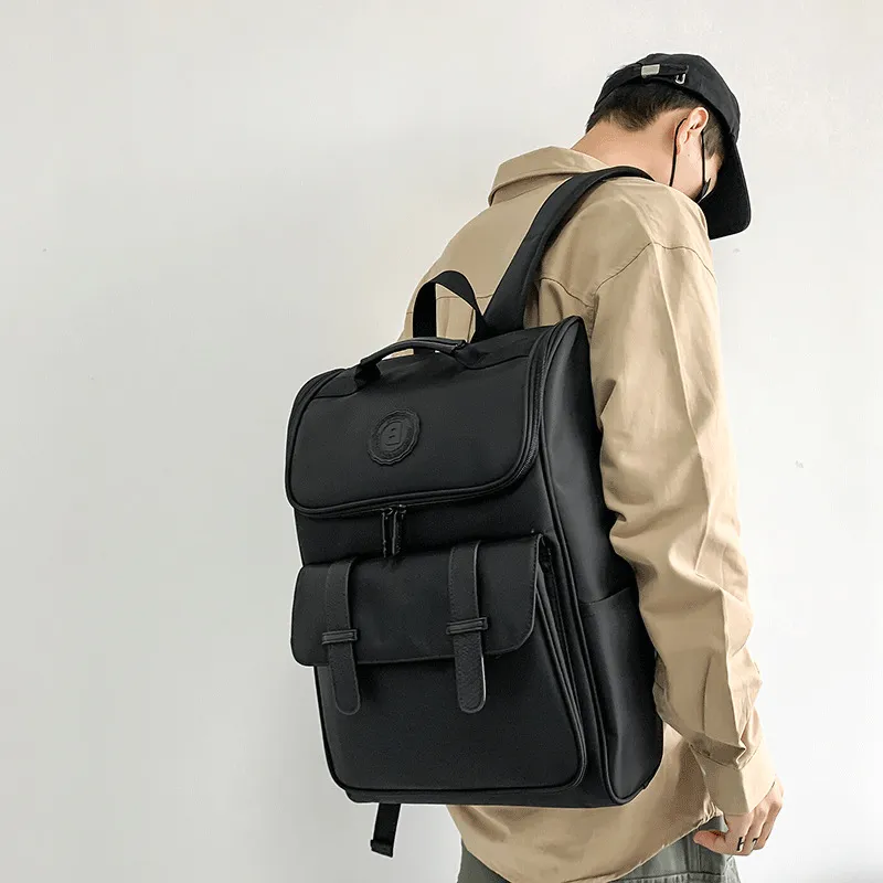 GEERDUN Oxford Backpack Unisex Black-2