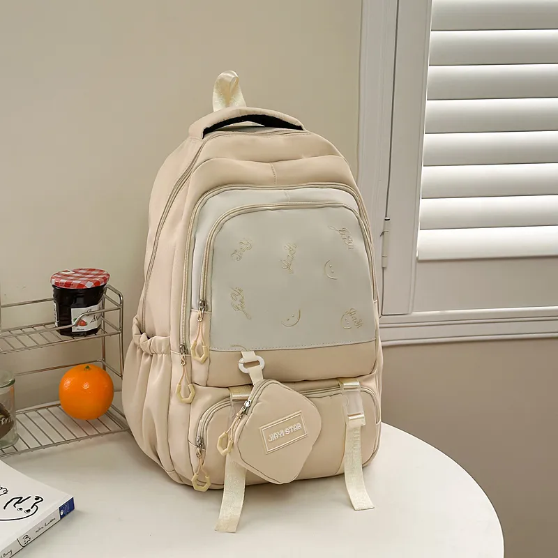 GEERDUN Nylon Backpack Unisex Multicolor-5