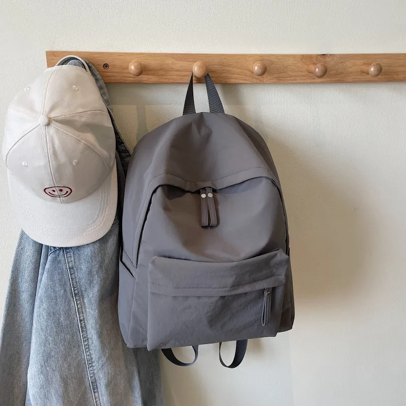 GEERDUN Nylon Fabric Backpack Unisex Multicolor-4