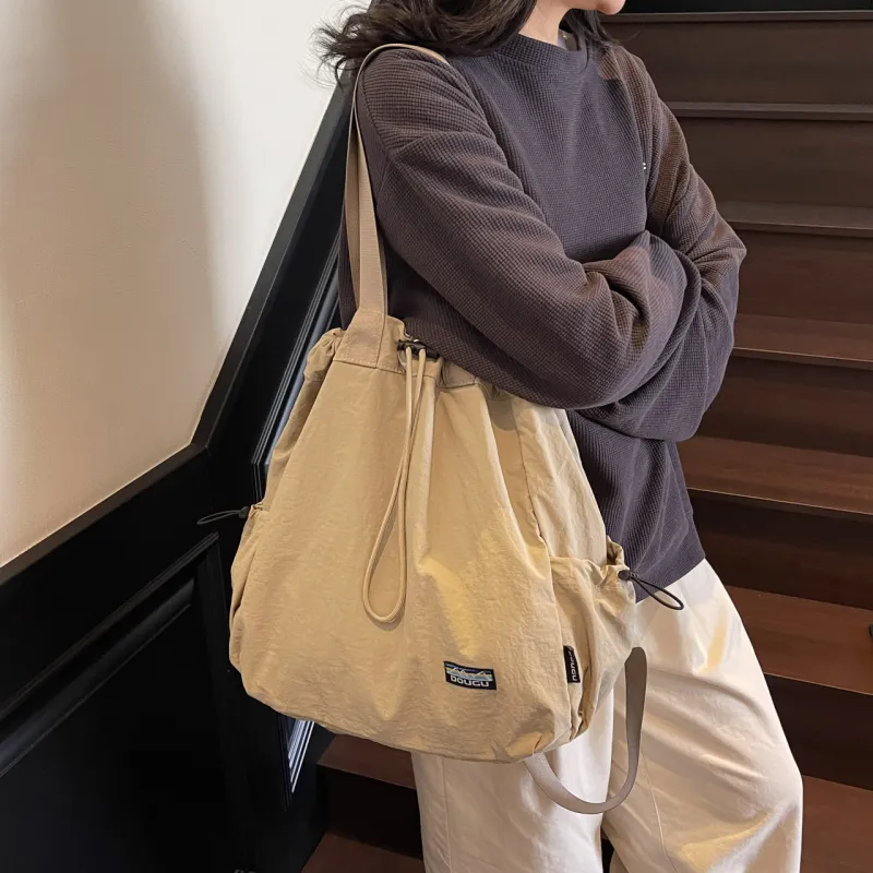 GEERDUN Nylon Fabric Backpack Unisex Multicolor-2