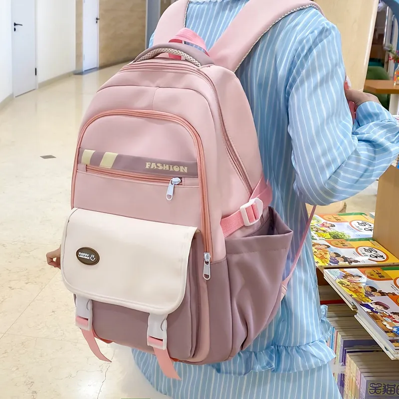 GEERDUN Nylon Backpack Regular Unisex Multicolor-16