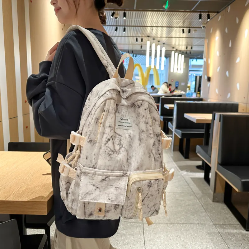 GEERDUN Nylon Backpack Unisex Multicolor-3