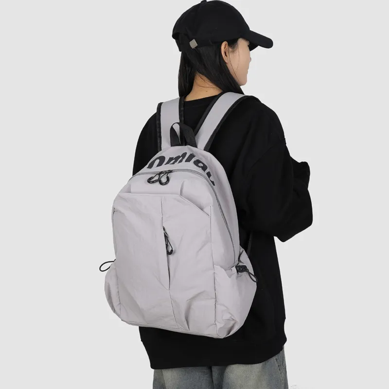 GEERDUN Abrasion Resistant Material Backpack Regular Unisex Ecru, Gray, Black, Green-7