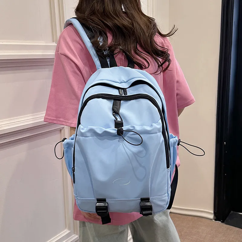 GEERDUN Oxford Backpack Regular Unisex Black/White/Blue/Pink-7