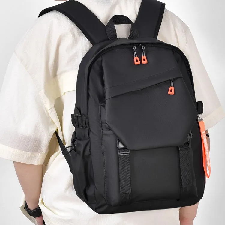 GEERDUN PU Laptop Backpack Regular Unisex Black/Gray-1