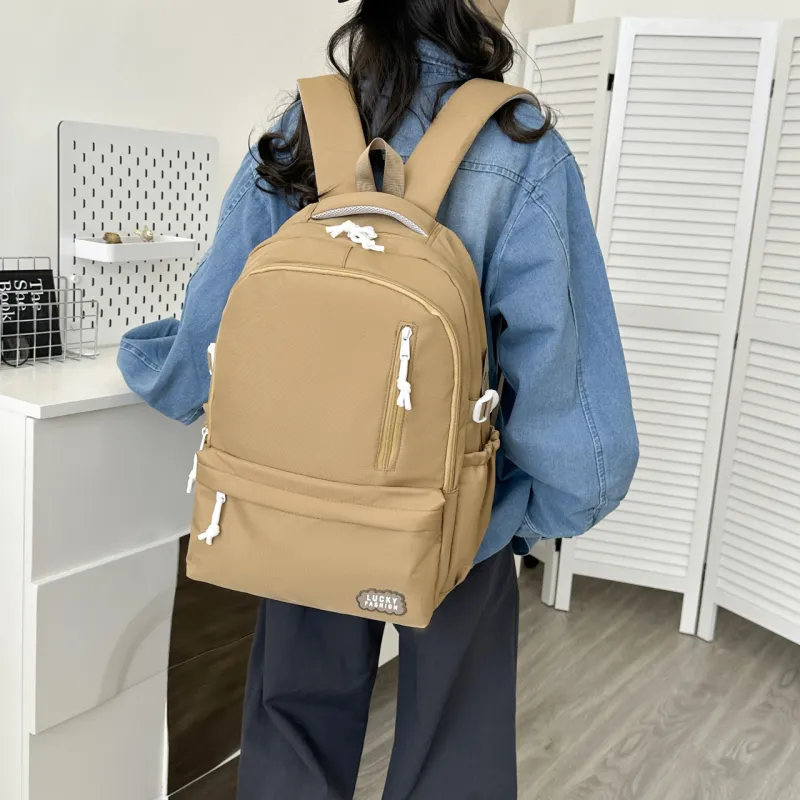 GEERDUN Nylon Backpack Unisex Multicolor-6