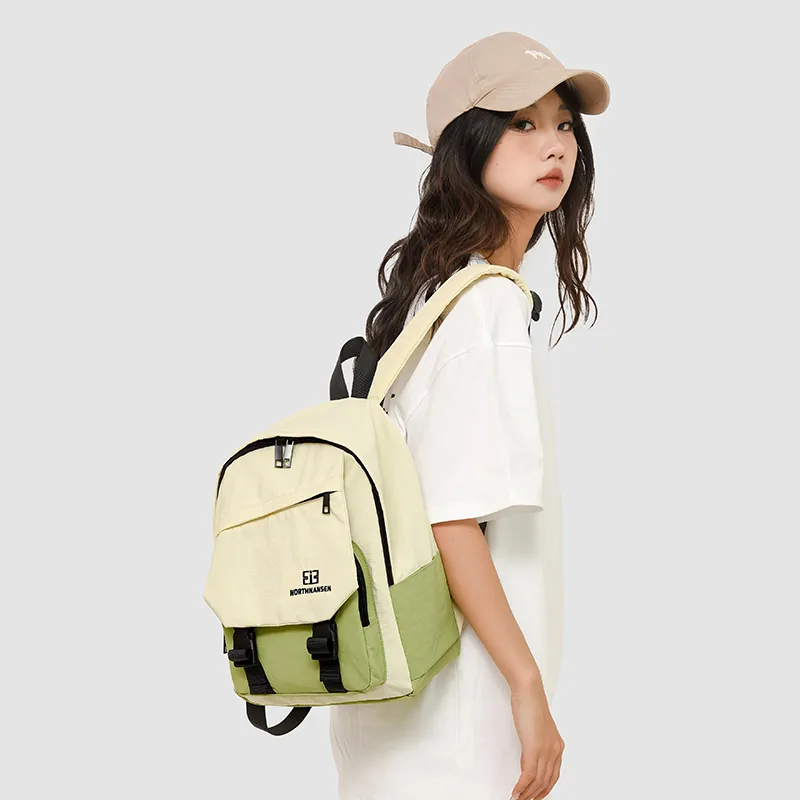 GEERDUN Nylon Backpack Unisex Multicolor-10