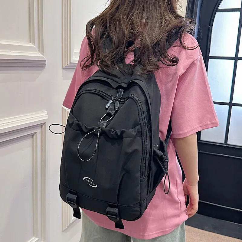 GEERDUN Oxford Backpack Regular Unisex Black/White/Blue/Pink-2