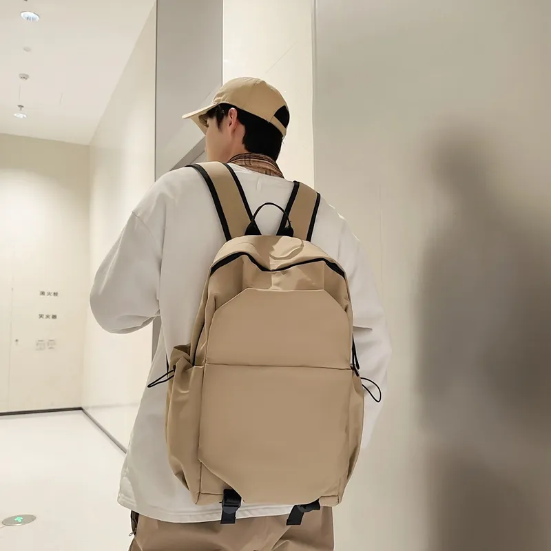 GEERDUN Nylon Backpack Unisex Black/White/Khaki/Green/Blue-7