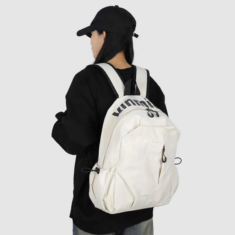 GEERDUN Abrasion Resistant Material Backpack Regular Unisex Ecru, Gray, Black, Green-1