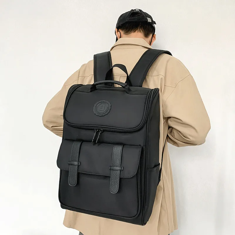 GEERDUN Oxford Backpack Unisex Black-3