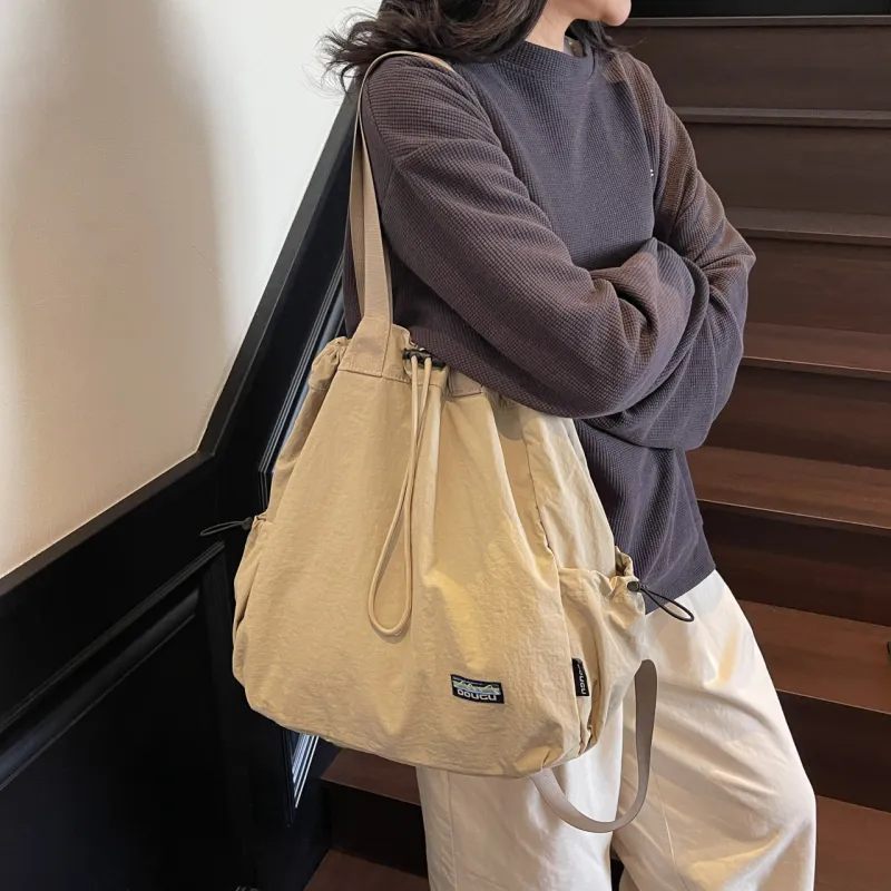 GEERDUN Nylon Fabric Backpack Unisex Multicolor-1
