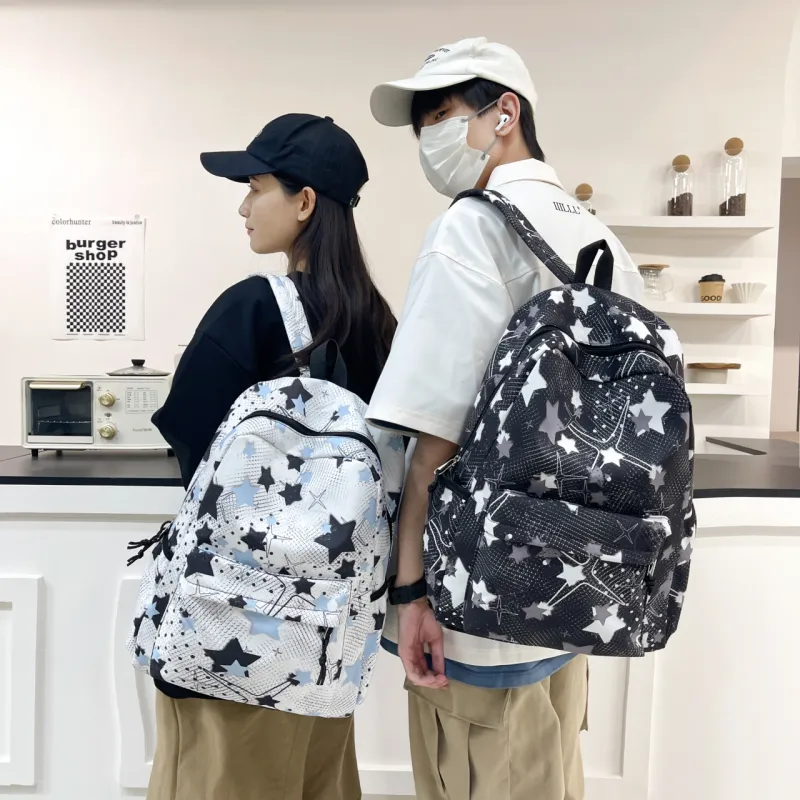 GEERDUN Nylon Backpack Unisex Pink/Yellow/Green/Blue/Black-30