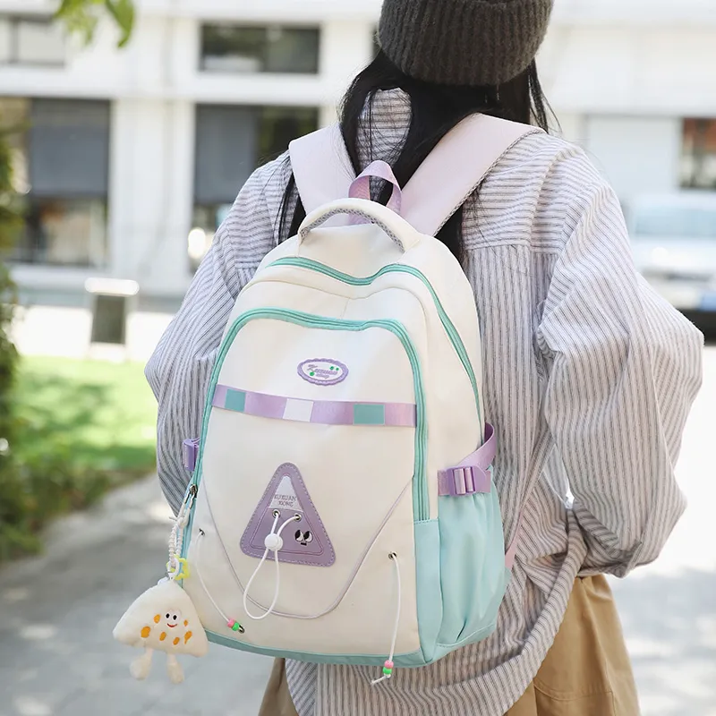 GEERDUN Nylon Backpack Unisex Multicolor-14