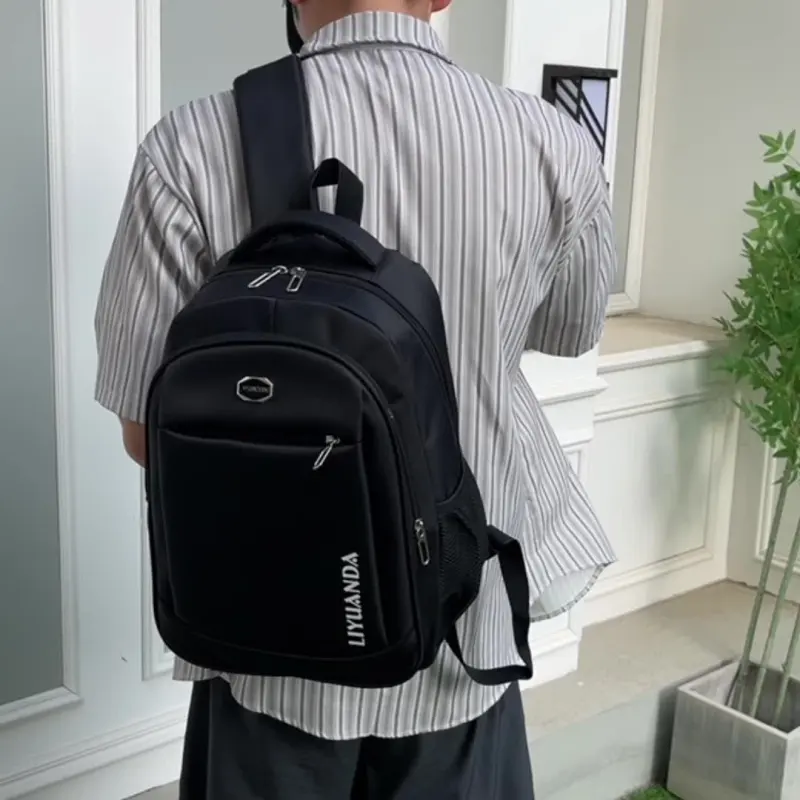 GEERDUN Oxford Backpack Regular Men's Black/Gray/Blue-3