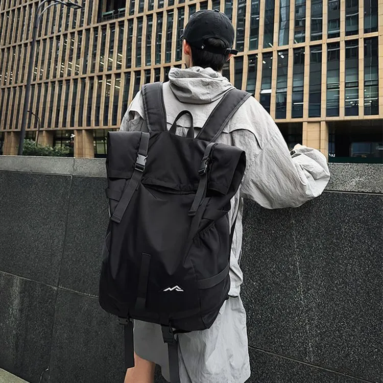 GEERDUN Oxford Backpack Unisex Silver Gray/Black-2