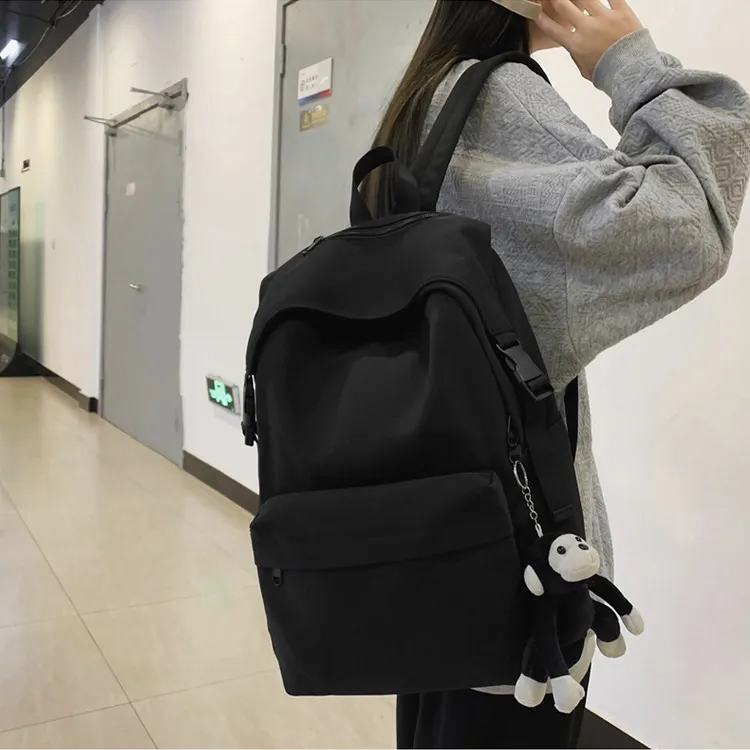 GEERDUN Nylon Backpack Large Size Unisex Black/Green/Gray/Yellow/Blue-1