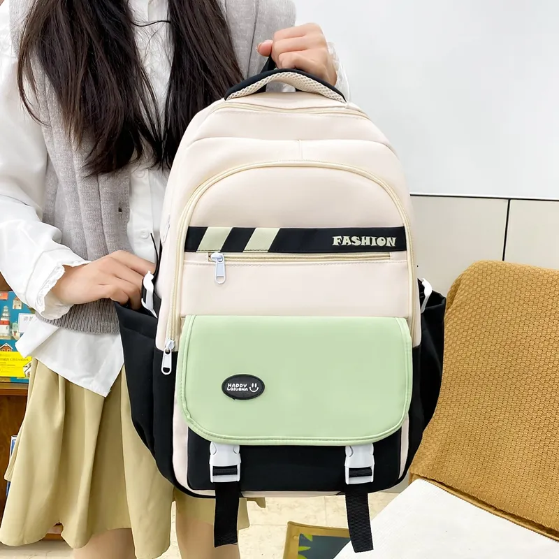 GEERDUN Nylon Backpack Regular Unisex Multicolor-5