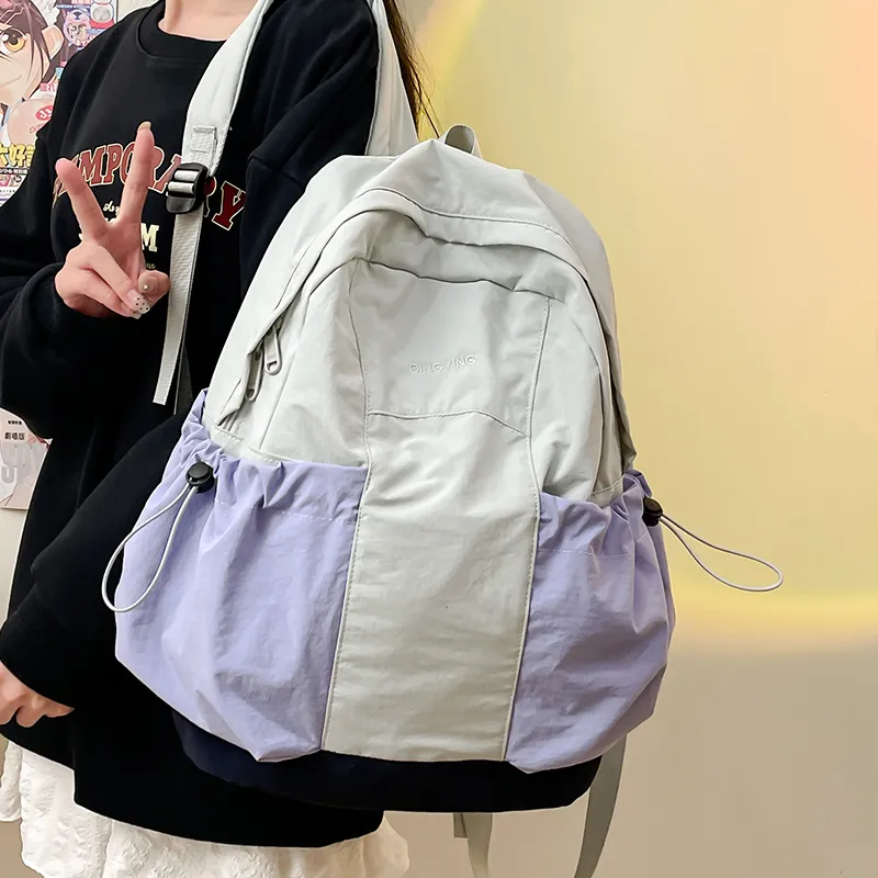 GEERDUN Nylon Backpack Unisex Multicolor-1