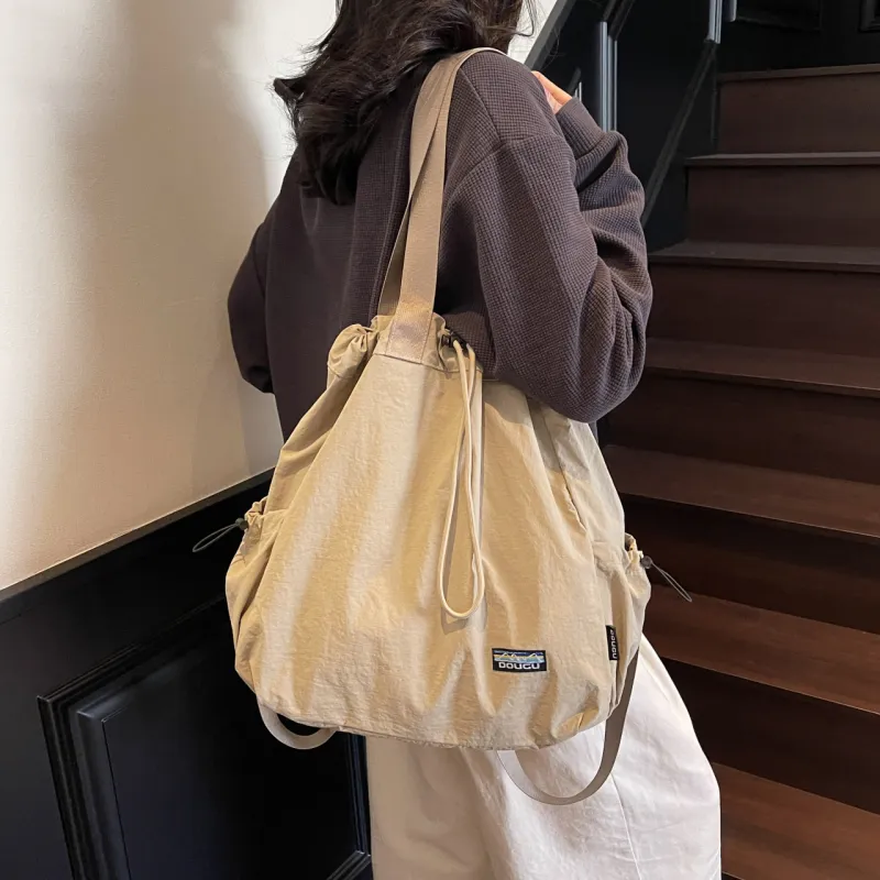 GEERDUN Nylon Fabric Backpack Unisex Multicolor-3