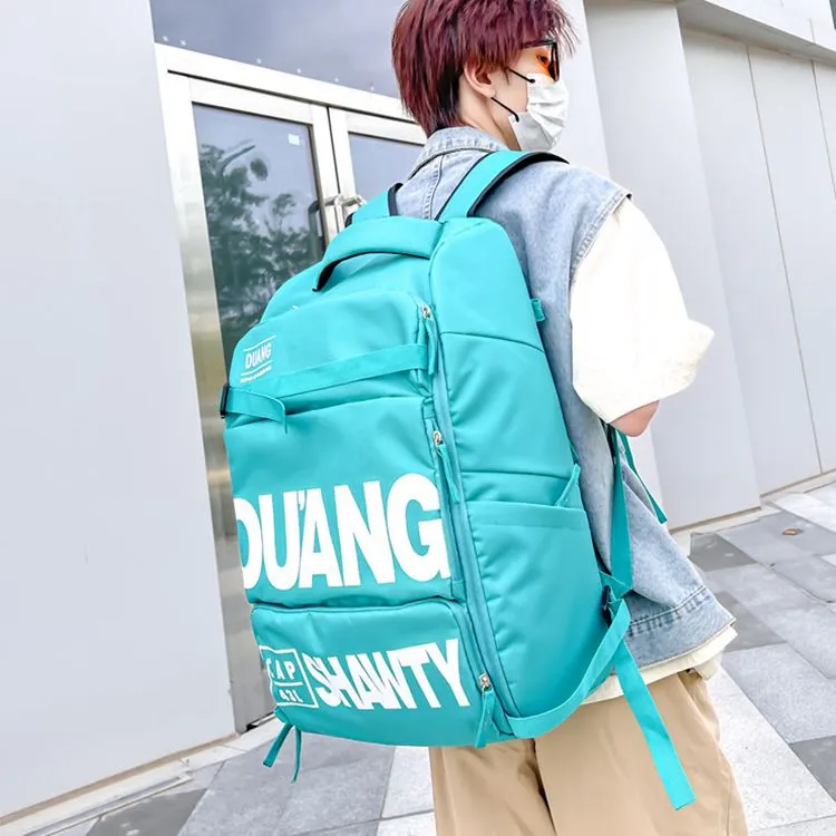 GEERDUN Oxford Backpacks Backpack Laptop Bags Unisex White/Black/Bright Orange/Purple/Neon Green/Turquoise-13