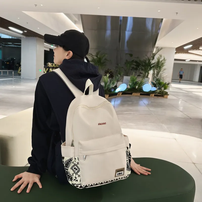 GEERDUN Nylon Backpack Unisex Multicolor-4