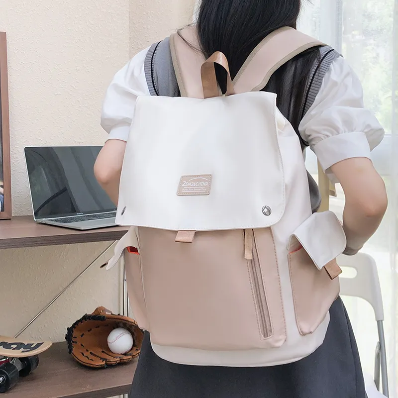 GEERDUN Nylon Backpack Regular Unisex Multicolor-13