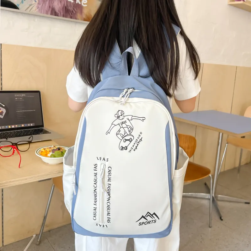 GEERDUN Nylon Backpack Regular Unisex Multicolor-10