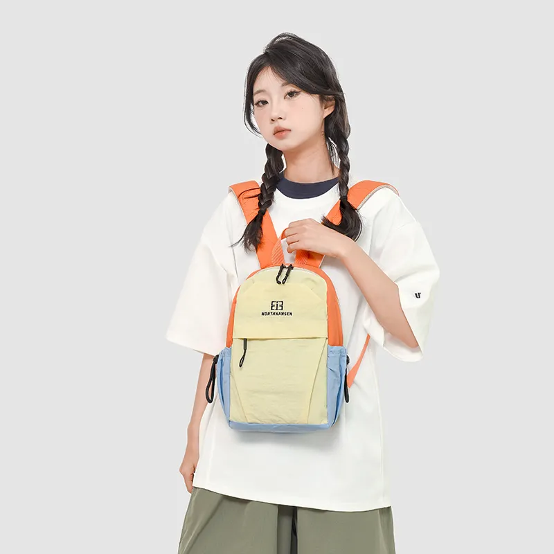 GEERDUN Nylon Backpack Unisex Multicolor-5
