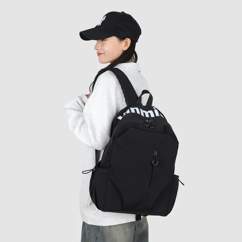 GEERDUN Abrasion Resistant Material Backpack Regular Unisex Ecru, Gray, Black, Green-12