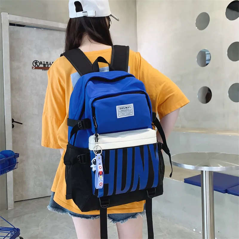 GEERDUN Nylon Laptop Backpack Regular Unisex Black/Yellow/Navy Blue/Dark Blue/Green-10