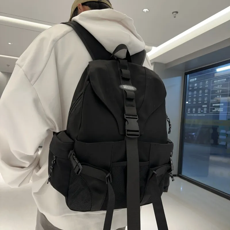 GEERDUN Nylon Backpack Unisex Multicolor-3