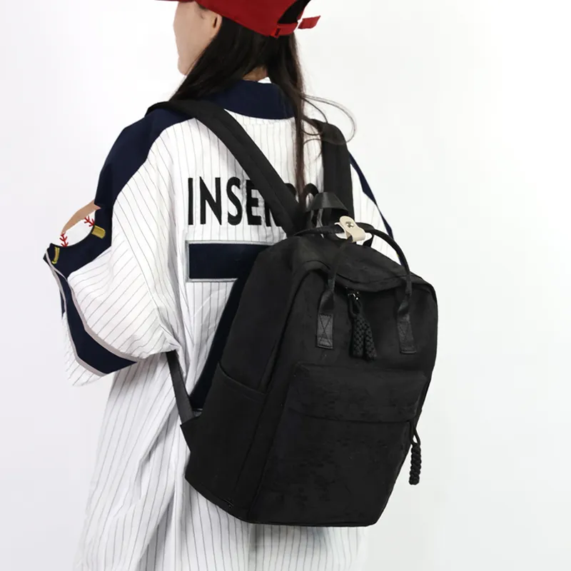 GEERDUN Oxford Backpack Unisex Black/White/Pink/Purple/Green-1