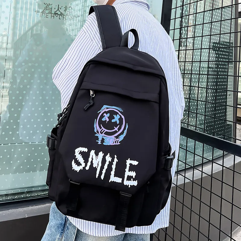 GEERDUN Composite Cloth Backpack Unisex White Style 1/White Style 2/Black Style 1/Black Style 2-5