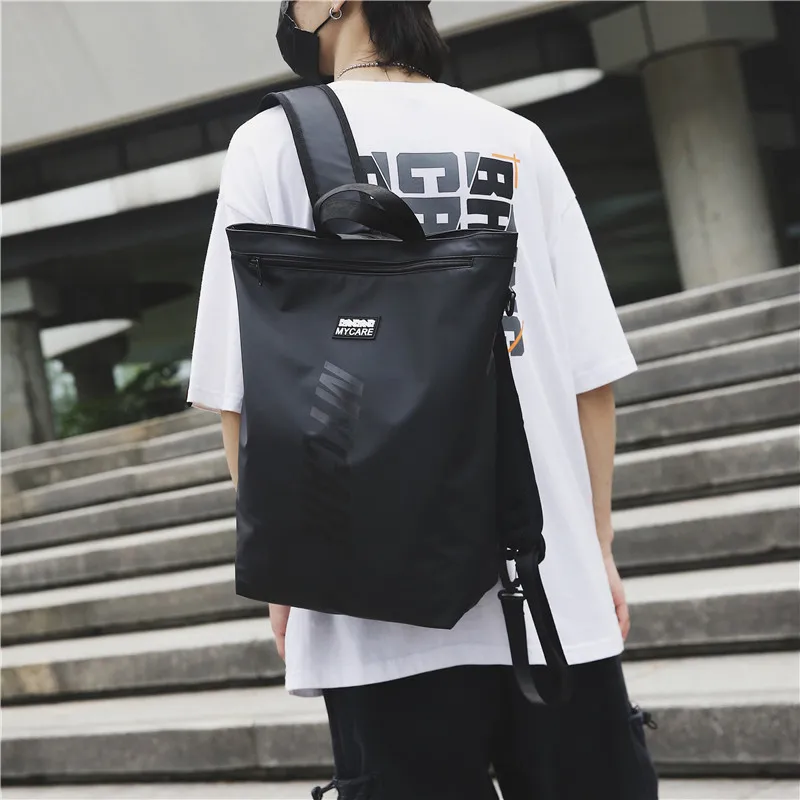 GEERDUN Oxford Backpack Regular Unisex Black/Silver-1