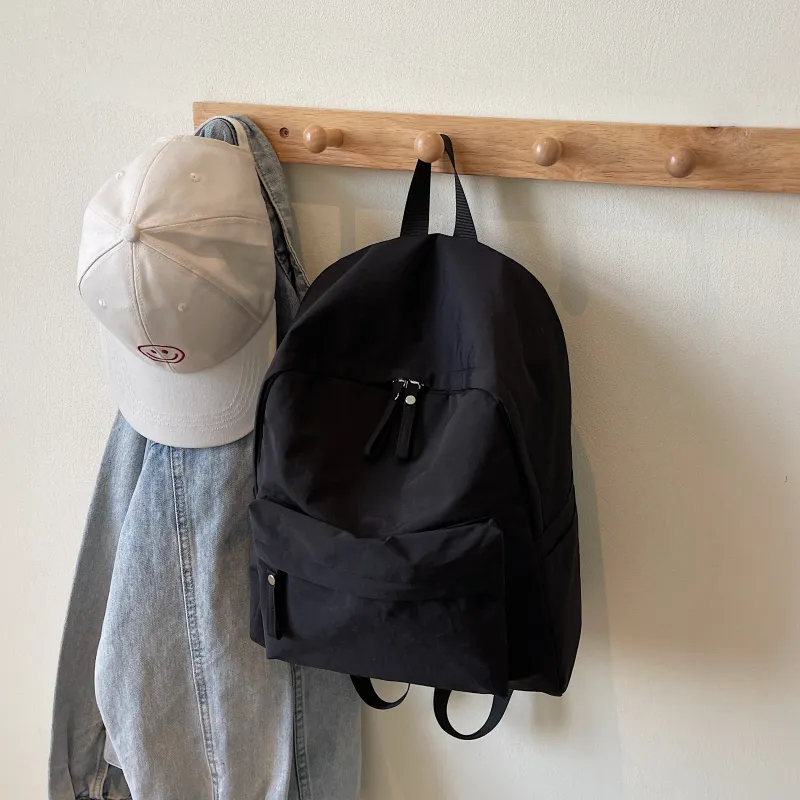 GEERDUN Nylon Fabric Backpack Unisex Multicolor-7