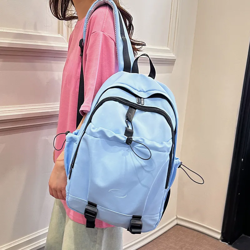 GEERDUN Oxford Backpack Regular Unisex Black/White/Blue/Pink-6