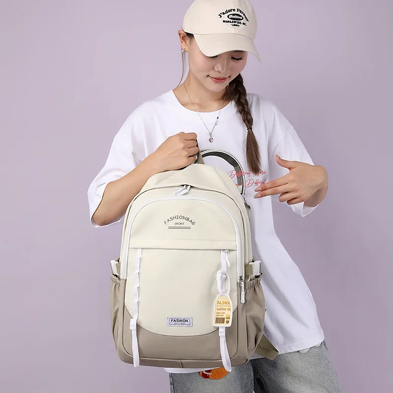 GEERDUN Nylon Backpack Unisex Multicolor-3