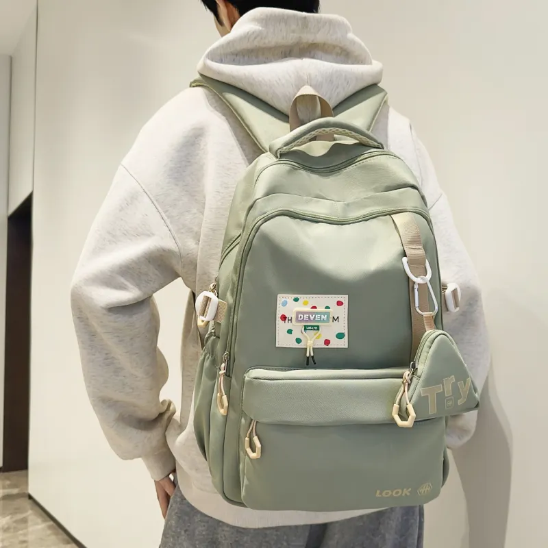 GEERDUN Nylon Backpack Unisex Multicolor-11