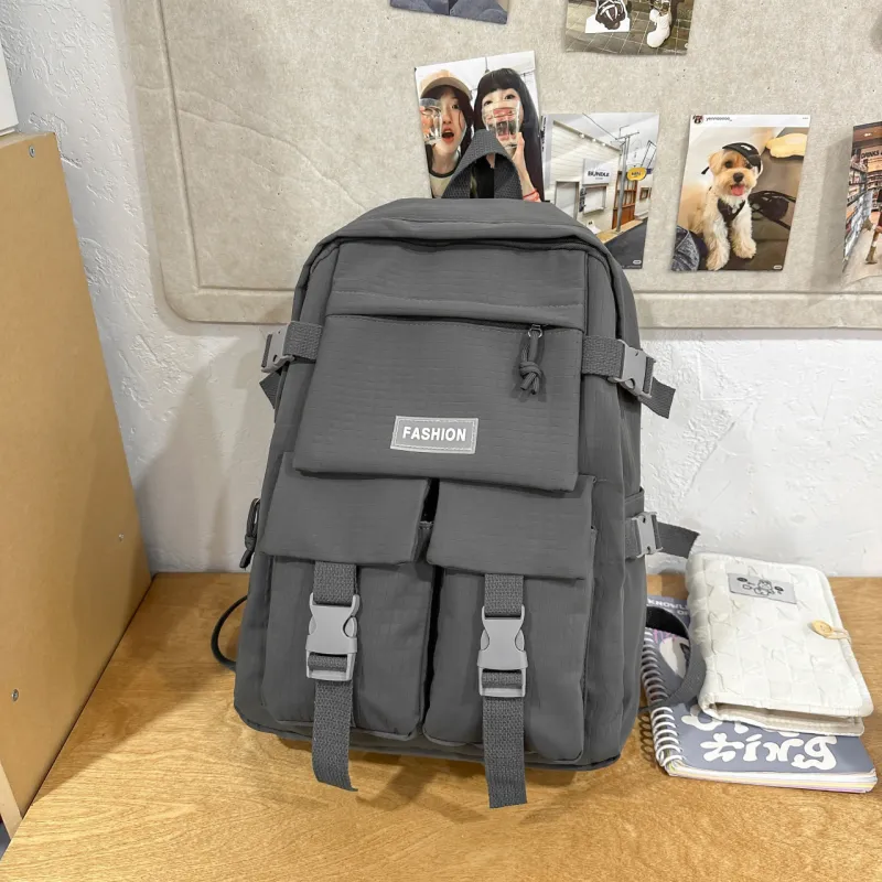 GEERDUN Nylon Backpack Unisex Multicolor-5