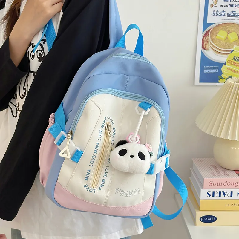 GEERDUN Nylon Backpack Women's Black/Pink/Purple/Green/Blue-7