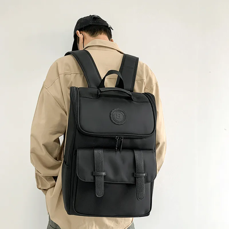 GEERDUN Oxford Backpack Unisex Black-1