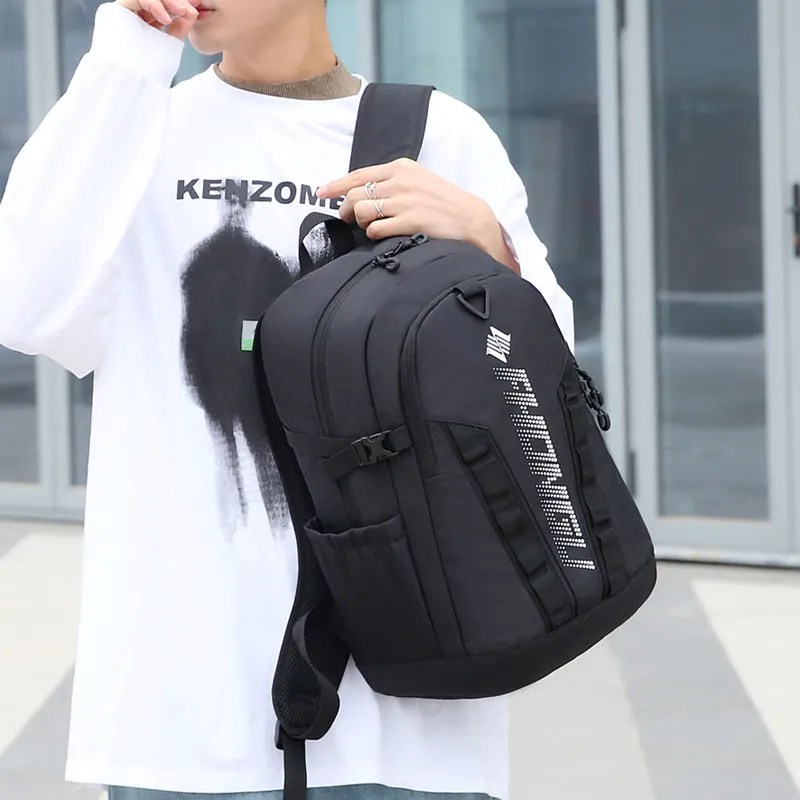 GEERDUN Oxford Backpack Unisex Black/Red/Green/Blue/Gray-1