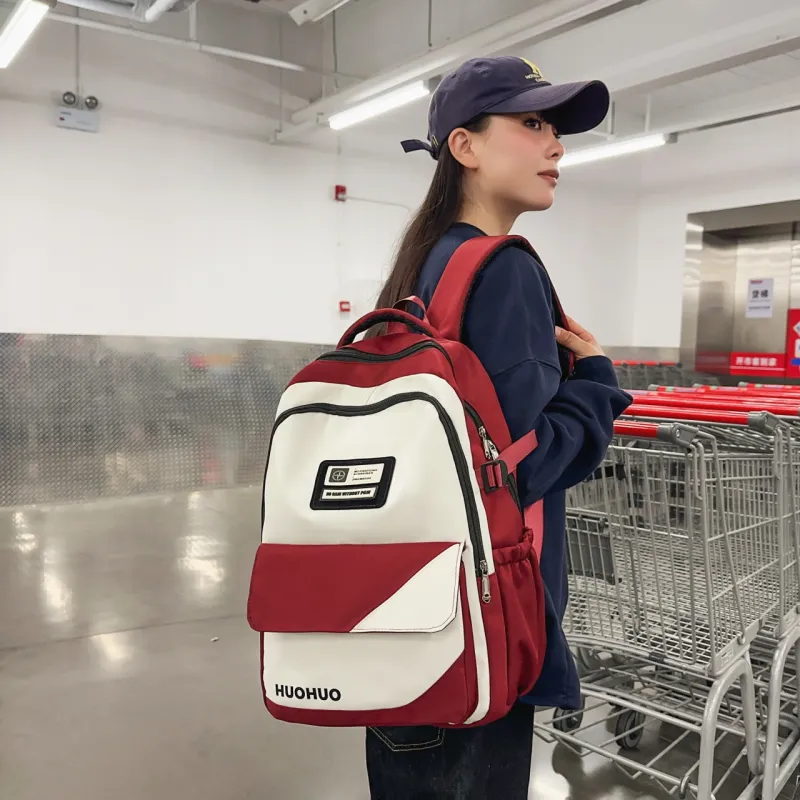 GEERDUN Nylon Backpack Unisex Multicolor-12