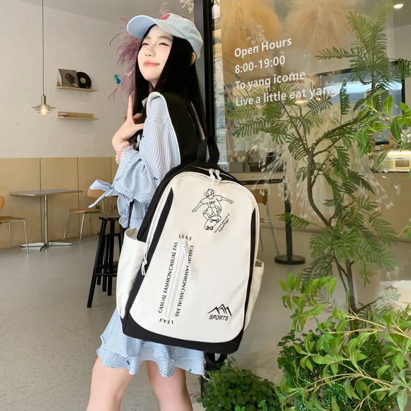 GEERDUN Nylon Backpack Regular Unisex Multicolor-1